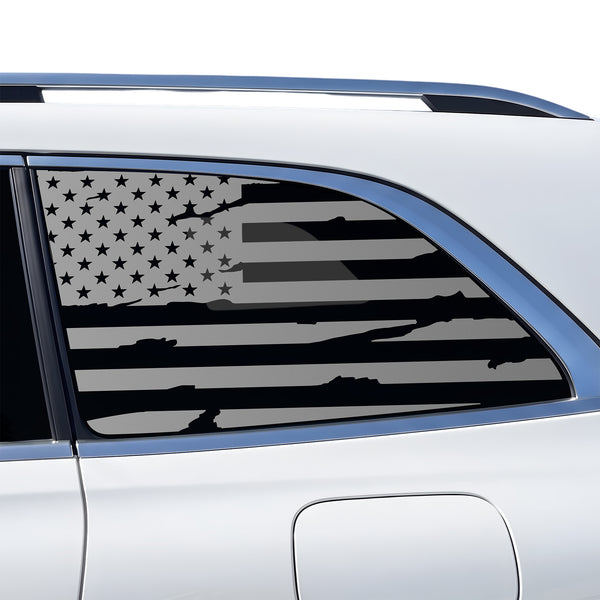 Fits Mercedes-Benz GLS 2024-2026 Quarter Window American Flag Vinyl Decal Stickers - Bogar Tech Designs