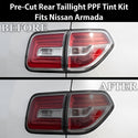 Fits Nissan Armada 2017-2020 Full Headlight Taillight Precut Smoked PPF Tint Kit Film Overlay  - Bogar Tech Designs