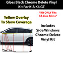 Fits Kia K4 GT-Line 2024-2026 Vinyl Chrome Delete Grille Blackout Decal Stickers Overlay Film - Bogar Tech Designs