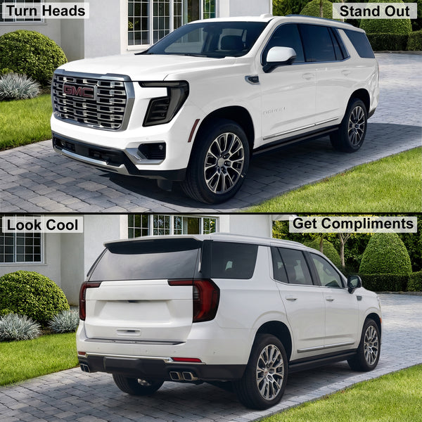 Fits GMC Yukon 2025-2027 Full Headlight Taillight Precut Smoked PPF Tint Kit Film Overlay  - Bogar Tech Designs