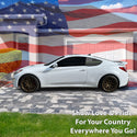 Fits Hyundai Genesis Coupe 2010-2016 Quarter Window American Flag Vinyl Decal Stickers - Bogar Tech Designs