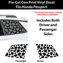 Fits Honda Passport 2019-2025 Animal Leopard Cheetah Cow Window Vinyl Decal Stickers - Bogar Tech Designs
