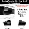Fits Subaru Legacy 2020-2025 Quarter Window American Flag Vinyl Decal Stickers - Bogar Tech Designs