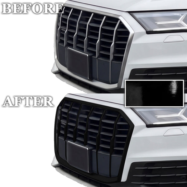 Fits Audi Q7 2020-2024 Vinyl Chrome Delete Grille Blackout Decal Stickers Overlay Film - Bogar Tech Designs
