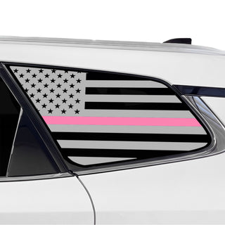 Fits Toyota Crown Signia 2025-2027 Quarter Window American Flag Vinyl Decal Stickers - Bogar Tech Designs