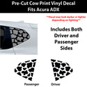 Fits Acura ADX 2025-2026 Animal Leopard Cheetah Cow Window Vinyl Decal Stickers - Bogar Tech Designs