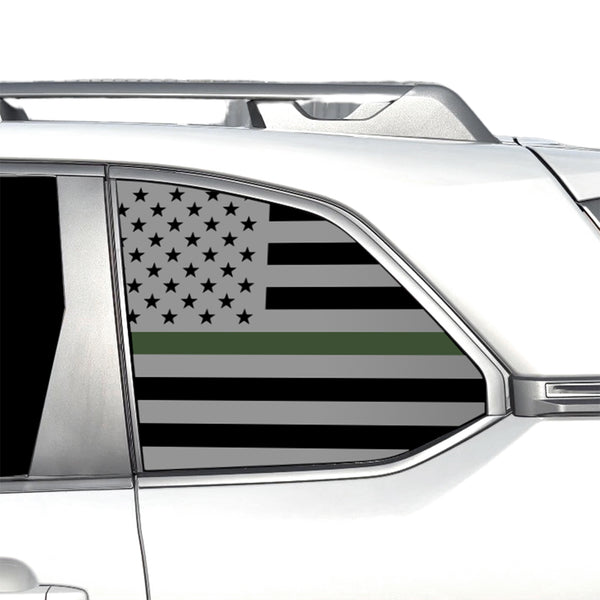 Fits Subaru Forester 2025-2027 Quarter Window American Flag Vinyl Decal Stickers - Bogar Tech Designs