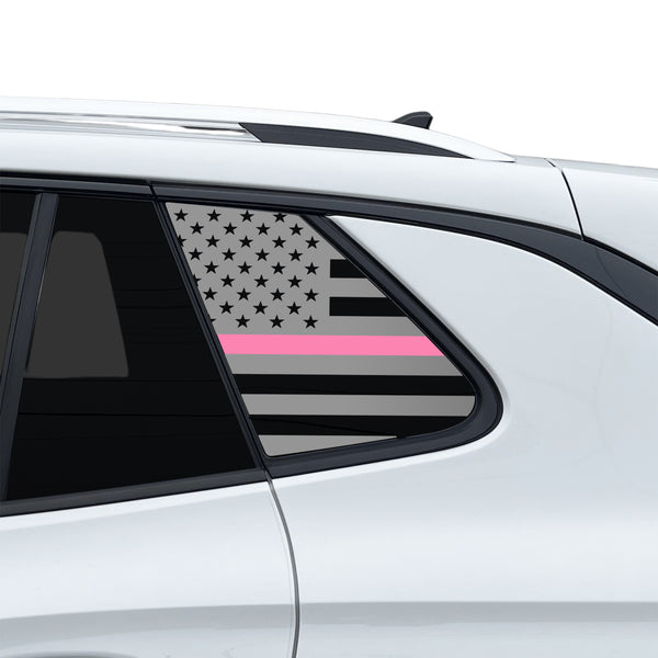 Fits Volkswagen Tiguan 2025-2027 Quarter Window American Flag Vinyl Decal Stickers - Bogar Tech Designs
