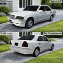 Fits Mercedes-Benz C280 1994-2000 Full Headlight Taillight Precut Smoked PPF Tint Kit Film Overlay  - Bogar Tech Designs