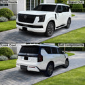 Fits Nissan Armada 2025-2026 Full Headlight Taillight Precut Smoked PPF Tint Kit Film Overlay  - Bogar Tech Designs