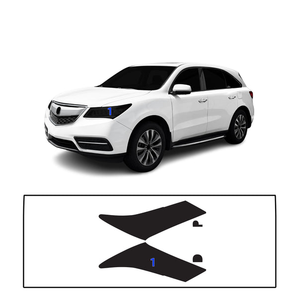 Fits Acura MDX 2014-2016 Full Headlight Taillight Precut Smoked PPF Tint Kit Film Overlay  - Bogar Tech Designs