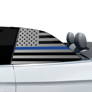 Fits Audi S5 Convertible 2020-2024 Quarter Window American Flag Vinyl Decal Stickers - Bogar Tech Designs