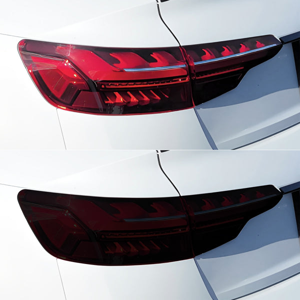 Fits Audi A4 2020-2025 Full Headlight Taillight Precut Smoked PPF Tint Kit Film Overlay  - Bogar Tech Designs