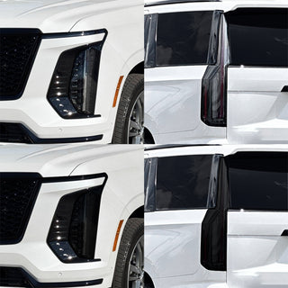 Fits Cadillac Escalade 2025-2026 Full Headlight Taillight Precut Smoked PPF Tint Kit Film Overlay  - Bogar Tech Designs