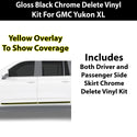 Fits GMC Yukon XL 2025-2026 Vinyl Chrome Delete Grille Blackout Decal Stickers Overlay Film - Bogar Tech Designs