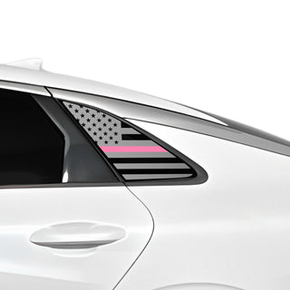 Fits Kia K5 2021-2026 Quarter Window American Flag Vinyl Decal Stickers - Bogar Tech Designs