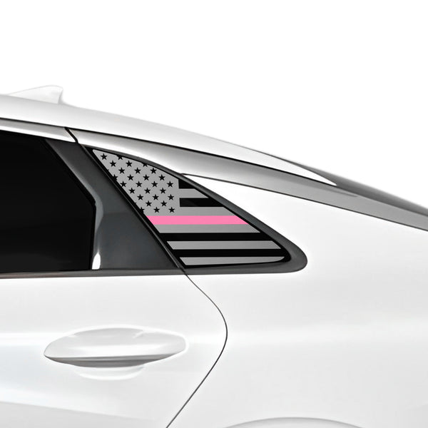 Fits Kia K5 2021-2026 Quarter Window American Flag Vinyl Decal Stickers - Bogar Tech Designs