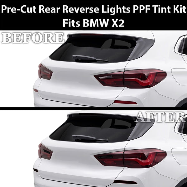 Fits BMW X2 2018-2023 Full Headlight Taillight Precut Smoked PPF Tint Kit Film Overlay  - Bogar Tech Designs