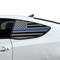 Fits Hyundai Genesis Coupe 2010-2016 Quarter Window American Flag Vinyl Decal Stickers - Bogar Tech Designs