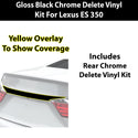 Fits Lexus ES 2013-2018 Vinyl Chrome Delete Grille Blackout Decal Stickers Overlay Film - Bogar Tech Designs