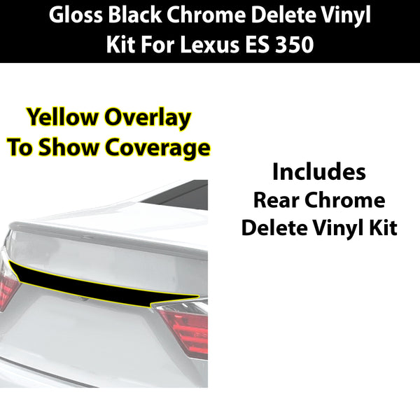 Fits Lexus ES 2013-2018 Vinyl Chrome Delete Grille Blackout Decal Stickers Overlay Film - Bogar Tech Designs