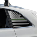 Fits Audi Q5 2009-2017 Quarter Window American Flag Vinyl Decal Stickers - Bogar Tech Designs
