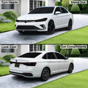 Fits Volkswagen Jetta 2025-2026 Full Headlight Taillight Precut Smoked PPF Tint Kit Film Overlay  - Bogar Tech Designs