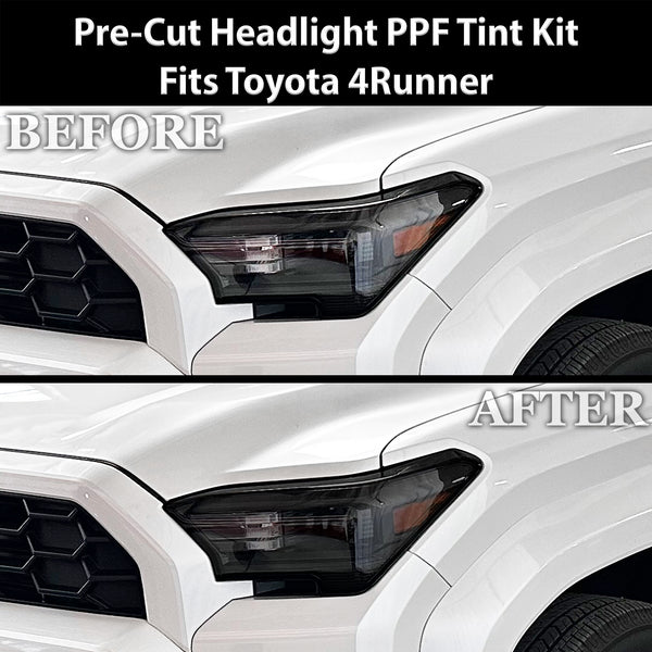 Fits Toyota 4Runner 2025-2026 Full Headlight Taillight Precut Smoked PPF Tint Kit Film Overlay  - Bogar Tech Designs
