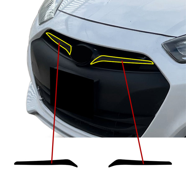 Hyundai Genesis Coupe 2013-2016 Blackout Chrome Delete Kit – Precut Gloss Black Vinyl Overlays