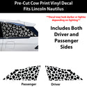 Fits Lincoln Nautilus 2024-2026 Animal Leopard Cheetah Cow Window Vinyl Decal Stickers - Bogar Tech Designs