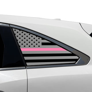 Fits Acura MDX 2014-2020 Quarter Window American Flag Vinyl Decal Stickers - Bogar Tech Designs