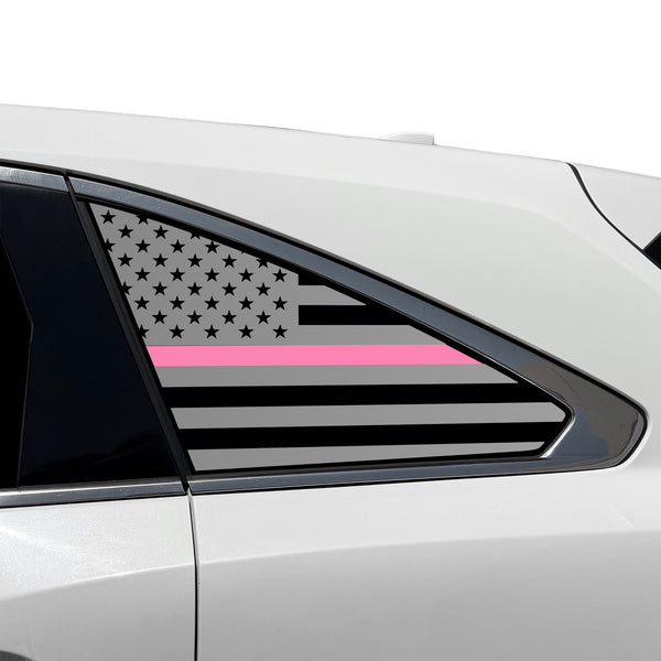 Fits Acura MDX 2014-2020 Quarter Window American Flag Vinyl Decal Stickers - Bogar Tech Designs