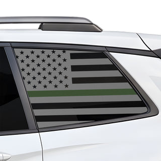 Fits Honda Passport 2019-2025 Quarter Window American Flag Vinyl Decal Stickers - Bogar Tech Designs