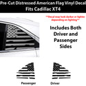 Fits Cadillac XT4 2019-2023 Quarter Window American Flag Vinyl Decal Stickers - Bogar Tech Designs