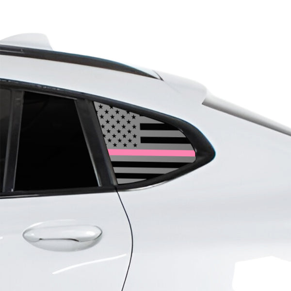 Fits BMW X4 2019-2026 Quarter Window American Flag Vinyl Decal Stickers - Bogar Tech Designs