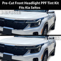 Fits Kia Seltos 2024-2025 Full Headlight Taillight Precut Smoked PPF Tint Kit Film Overlay  - Bogar Tech Designs