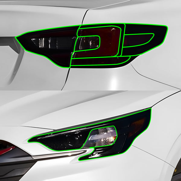 Fits Subaru Legacy 2020-2025 Full Headlight Taillight Precut Smoked PPF Tint Kit Film Overlay  - Bogar Tech Designs