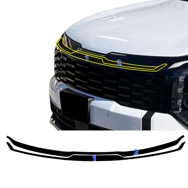 Fits Kia Sportage 2026-2027 Vinyl Chrome Delete Grille Blackout Decal Stickers Overlay Film - Bogar Tech Designs