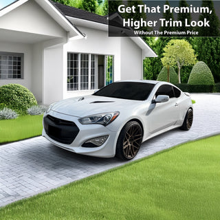 Fits Hyundai Genesis Coupe 2013-2016 Vinyl Chrome Delete Grille Blackout Decal Stickers Overlay Film - Bogar Tech Designs