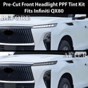 Fits Infiniti QX80 2025-2027 Full Headlight Taillight Precut Smoked PPF Tint Kit Film Overlay  - Bogar Tech Designs