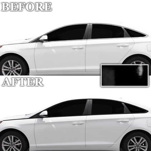 Fits Hyundai Sonata 2015-2017 Vinyl Chrome Delete Grille Blackout Decal Stickers Overlay Film - Bogar Tech Designs