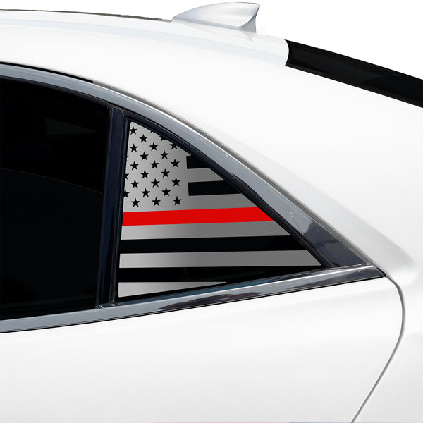 Fits Chevrolet Malibu 2013-2015 Quarter Window American Flag Vinyl Decal Stickers - Bogar Tech Designs