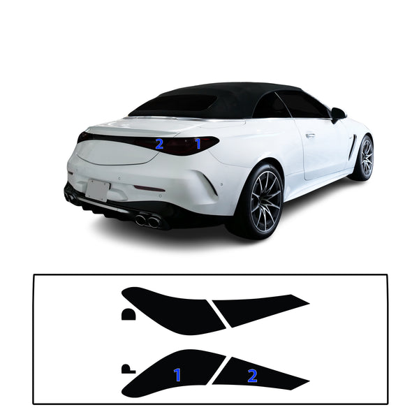 Fits Mercedes-Benz CLE 2024-2026 Full Headlight Taillight Precut Smoked PPF Tint Kit Film Overlay  - Bogar Tech Designs