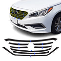 Fits Hyundai Sonata 2015-2017 Vinyl Chrome Delete Grille Blackout Decal Stickers Overlay Film - Bogar Tech Designs