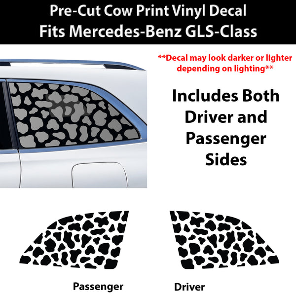 Fits Mercedes-Benz GLS 2024-2026 Animal Leopard Cheetah Cow Window Vinyl Decal Stickers - Bogar Tech Designs