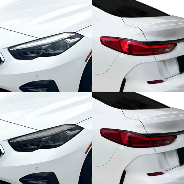 Fits BMW 2 Series 2020-2024 Full Headlight Taillight Precut Smoked PPF Tint Kit Film Overlay  - Bogar Tech Designs