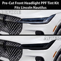 Fits Lincoln Nautilus 2024-2026 Full Headlight Taillight Precut Smoked PPF Tint Kit Film Overlay  - Bogar Tech Designs