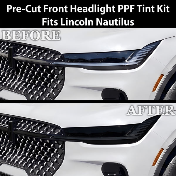 Fits Lincoln Nautilus 2024-2026 Full Headlight Taillight Precut Smoked PPF Tint Kit Film Overlay  - Bogar Tech Designs
