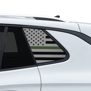 Fits Volkswagen Tiguan 2025-2027 Quarter Window American Flag Vinyl Decal Stickers - Bogar Tech Designs