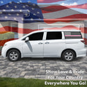 Fits Nissan Quest 2011-2017 Quarter Window American Flag Vinyl Decal Stickers - Bogar Tech Designs